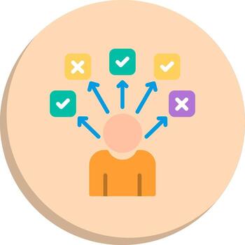 Choices Creative Sketch Element Set vector