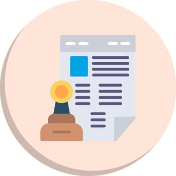 Accountability Color Block Badge Set vector