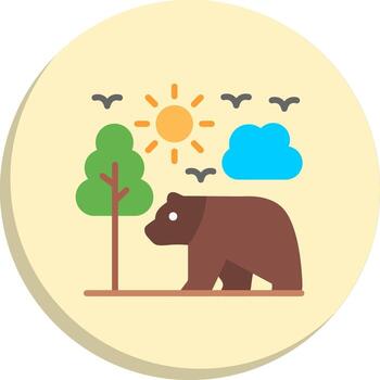 Bear Vibrant Visual Object Modern Tech Object Series vector