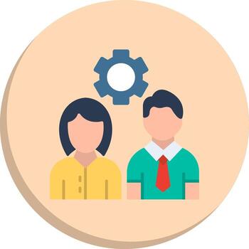 Team Work Custom Line Element Interactive UI Design Set vector