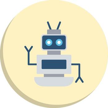 Robot Digital Tech Element Set vector