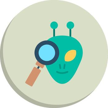 extraterrestre web estilo gráfico limpiar marco objeto conjunto vector