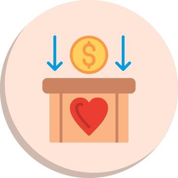 Money saving Modular Form Vibrant Visual Object Icons vector