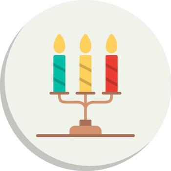 Candlestick Holder Sharp Edge Visual Design vector