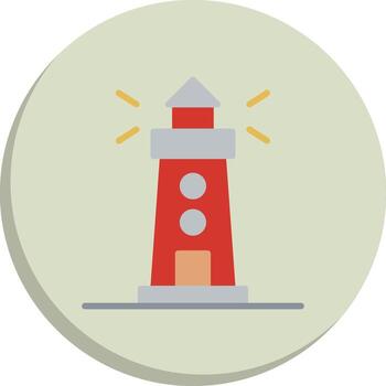Lighthouse Muted Tone Element Smooth UI Symbol Set vector