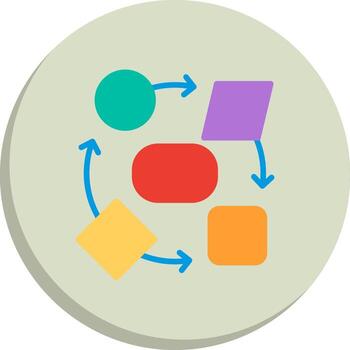 transformar geométrico estilo Insignia mínimo Arte objeto íconos vector