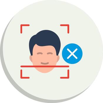 Face Detection Responsive App Shape Kit vector