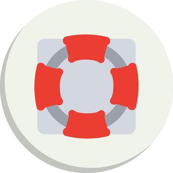 Lifebuoy Sharp Edge Visual Design vector