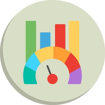 Benchmark Modern Color Symbol Set vector