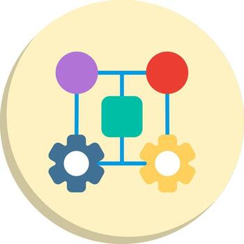 máquina aprendizaje apagado color diseño agudo línea marca paquete vector