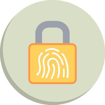 Smart Lock Modern Tech Object Series vector