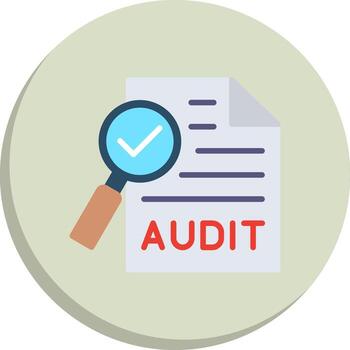 auditoría codificado ui símbolo paquete vector