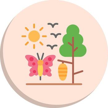 Metamorphosis Interface Line Graphic Set vector