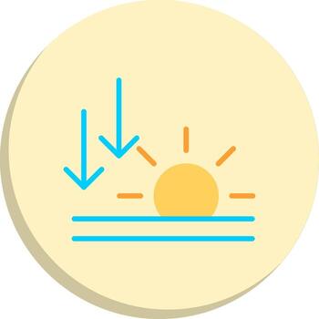 Sunset Minimal UI Graphic Set vector