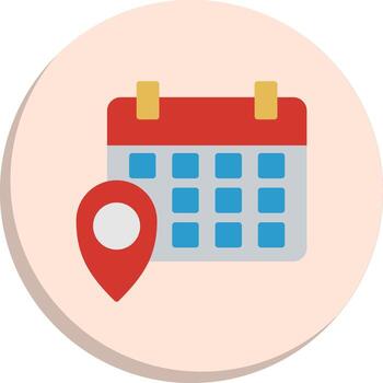 Event Location Pastel Sketch Mark Custom Line Element Icons vector