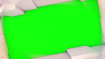 Tilted slideshow presentation with Green screen transition effect for content creation and presentation background element effect video