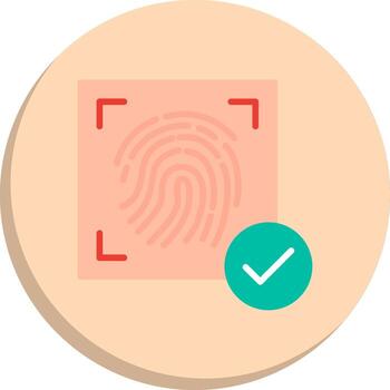 Biometric Recognition Wireframe App Design Kit vector