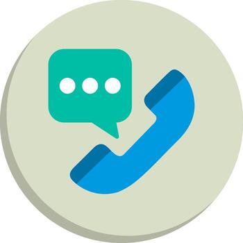 Phone Call Clean Frame Object Set vector