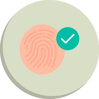 Fingerprint App-Based UI Graphic Kit vector