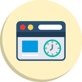 hora mínimo Arte objeto 3d interfaz forma diseño vector