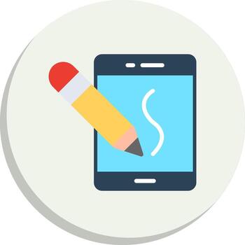 Tablet Clean UI Concept Modern Tech Object Series vector