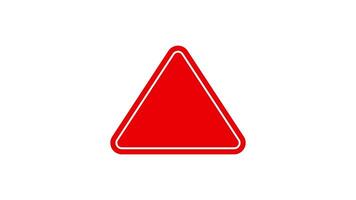 Betrug warnen Zeichen, Symbol Illustration blinkend auf Weiß Hintergrund video