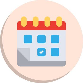 Schedule Sharp Edge Visual Design vector