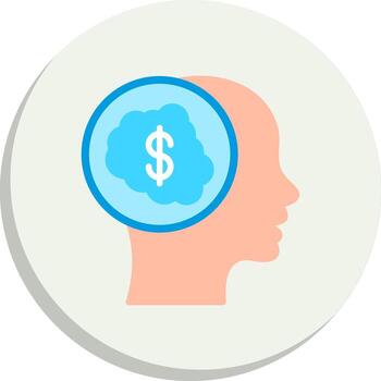 Business thinking Futuristic App Badge Interactive UI Design Set vector