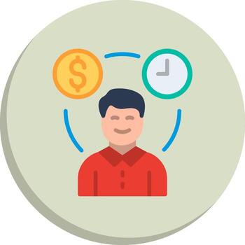Time is money Smooth App Visual Elements vector