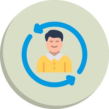 Rotation Bold App Interface Icon vector