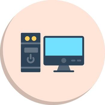 Computer Creative Sketch Element Set vector