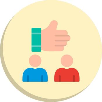 pulgares arriba interactivo ui diseño conjunto vector