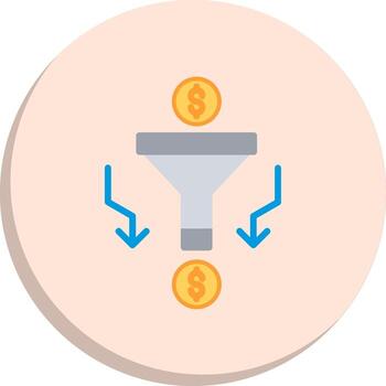 Sales PipeLine Two Colour Pixel Grid Artwork Pack vector