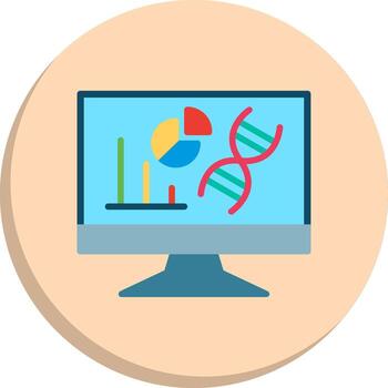 analítica estilizado plano dibujo basado en aplicaciones ui gráfico equipo vector