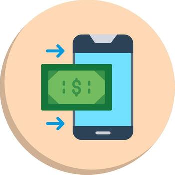 OnLine Two Colour Payment Gradient Themed Symbol Interface Line Graphic Set vector