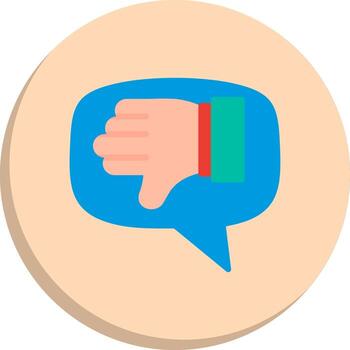 Dislike UX Focused Shape Minimal Graphic Visual Set vector