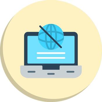 OffLine Two Colour Vibrant Visual Object Modern Shape Graphic Kit vector