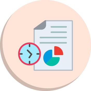 Data analysis Flat Design Piece Series vector