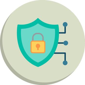 Security 3D Interface Shape Design vector