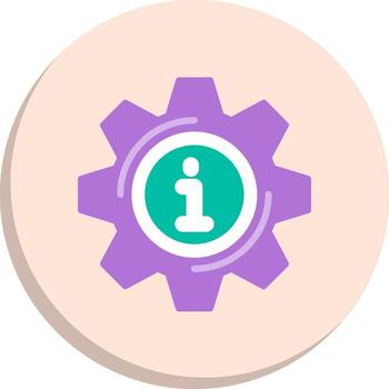 Setting Color Enhanced Graphic Geometric App Mark Series vector