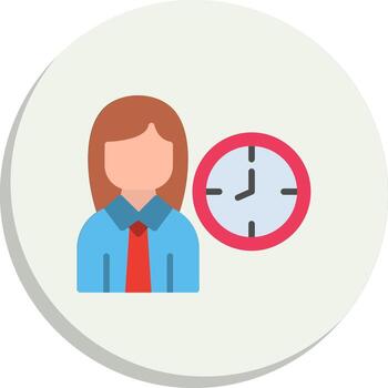 reloj personalizado línea elemento negrita aplicación interfaz icono vector