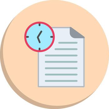 Document Bold App Interface Icon vector