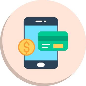 OnLine Two Colour Banking Modular Form Compact Web Symbol Kit vector