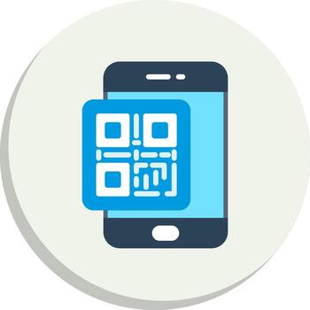 qr código degradado temática símbolo apagado color diseño íconos vector