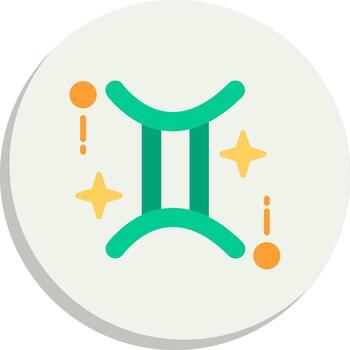 Gemini Simplified Line Mark Geometric App Mark Series vector