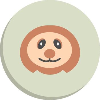 Sloth Outlined Concept Piece Flat UI Form Set vector