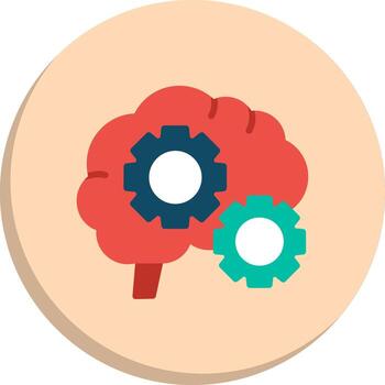 Cognitive Function Sharp Line Mark Pack vector