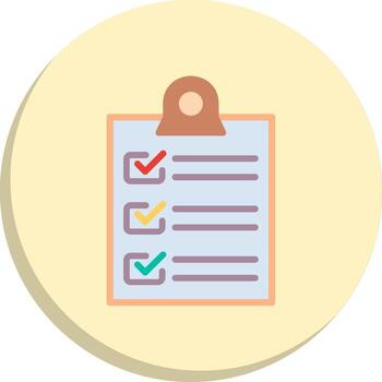 List Simplified Line Mark Interactive Symbol Set vector