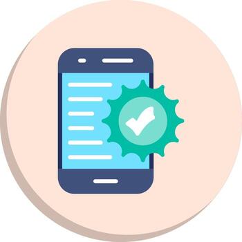 Approved Flat UI Form Set vector