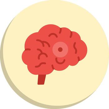 Brain Injury Minimal Art Object Web-Based Design Element vector